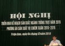 Hội nghị triển khai kế hoạch sản xuất ngành trồng trọt năm 2019, phương án sản xuất vụ chiêm xuân 2018-2019.