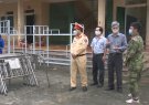 Ban Chỉ huy Quân sự huyện, phối hợp với huyện đoàn Triệu Sơn tổng dọn vệ sinh môi trường khu cách ly tập trung phòng chống dịch Covid-19