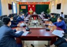 Thường trực BCĐ phòng chống dịch Covid-19 huyện họp quán triệt Chỉ thị số 16 của Thủ tường Chính phủ, Chỉ thị số 11 của Chủ tịch UBND tỉnh.