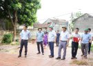 Đồng chí Phó Chủ tịch UBND huyện Lê Phú Quốc làm việc tại xã Thọ Phú về tiến độ xây dựng xã đạt tiêu chí NTM nâng cao.
