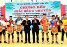 Khai mạc chung kết giải bóng chuyền chào mừng 60 năm ngày thành lập huyện Triệu Sơn và công bố huyện đạt chuẩn Nông thôn mới nâng cao.