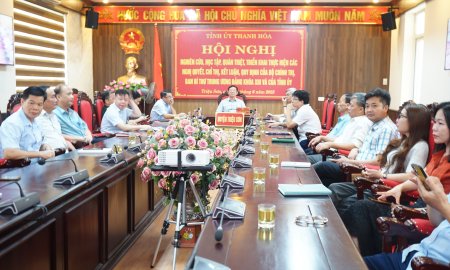 Hội nghị nghiên cứu, học tập, quán triệt các văn bản mới của Trung ương và của Ban Thường vụ Tỉnh ủy
