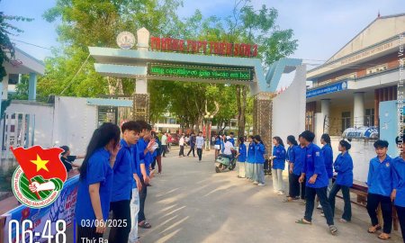 Thanh niên Triệu Sơn tiếp sức mùa thi 2025