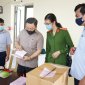 Đồng chí Bí thư Huyện ủy Mai Nhữ Thắng kiểm tra công tác chuẩn bị bầu cử tại thị trấn Triệu Sơn và xã An Nông