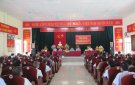 Hội nghị tiếp xúc cử tri, vận động bầu cử đối với người ứng cử đại biểu Quốc hội khóa XV, nhiệm kỳ 2021 - 2026 tại xã Nông Trường. 