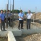 Chủ tịch UBND huyện kiểm tra tiến độ xây dựng các công trình trên địa bàn huyện