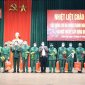 Hội đồng nghĩa vụ quân sự huyện tổ chức lễ đón nhận quân nhân hoàn thành nhiệm vụ trở về địa phương.