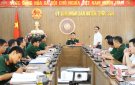 Đoàn công tác Bộ CHQS tỉnh kiểm tra công tác quân sự, quốc phòng huyện Triệu Sơn