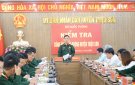 Bộ Quốc phòng kiểm tra công tác Quốc phòng tại huyện Triệu Sơn.