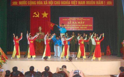 Lễ ra mắt mô hình “Liên kết đảm bảo an ninh trật tự vùng giáp ranh hai huyện Như Thanh - Triệu Sơn”