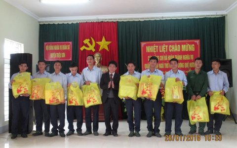 Huyện Triệu Sơn tổ chức lễ đón nhận quân nhân hoàn thành NVQS tại ngũ trở về xây dựng quê hương năm 2018