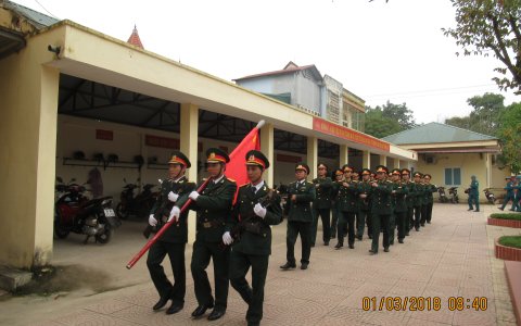 Ban chỉ huy quân sự huyện đẩy mạnh các phong trào thi đua chào mừng ngày giải phóng miền nam, thống nhất đất nước 30/4 và ngày quốc tế lao động 1.5