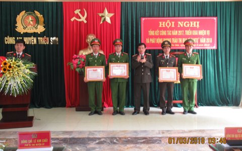 Công an huyện Triệu Sơn phát huy truyền thống vẻ vang 73 năm ngày thành lập lực lượng công an nhân dân Việt Nam ( 19.8.1945 - 19.8.2018)