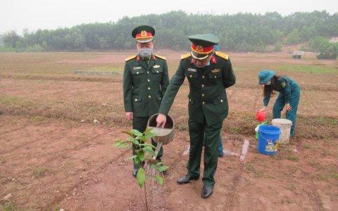 Ban Chỉ huy Quân sự huyện Triệu Sơn phát động “Tết trồng cây đời đời nhớ ơn Bác Hồ” năm 2021