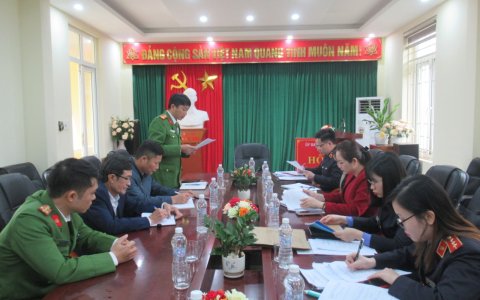 VKSND huyện Triệu Sơn kiểm sát công tác thi hành án hình sự tại UBND các xã, thị trấn