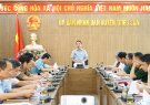 Hội nghị nắm bắt tiến độ triển khai thực hiện nhiệm vụ diễn tập khu vực phòng thủ huyện Triệu Sơn năm 2024