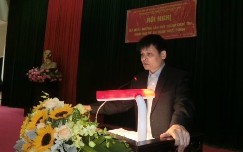 Hội nghị tập huấn hướng dẫn quy trình kiểm tra giám sát về ATTP.