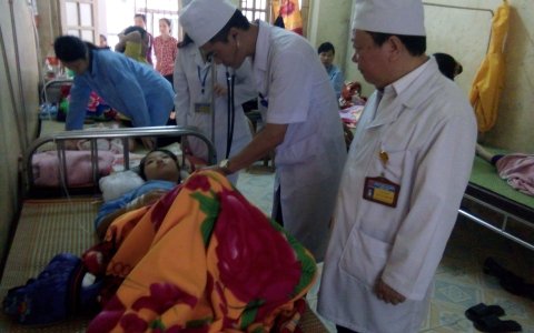 Bệnh viện Đa khoa huyện phẫu thuật thành công ca Chửa ngoài tử cung bị vỡ.