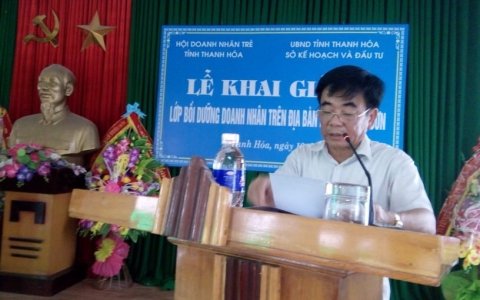 UBND huyện khai giảng lớp bồi dưỡng Doanh nhân trên địa bàn huyện.