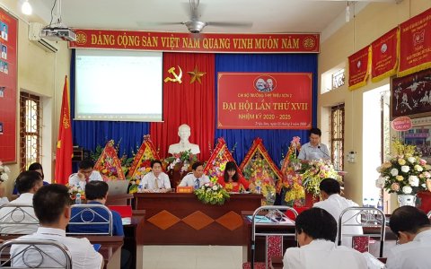 Chi bộ Trường Trung học phổ thông Triệu Sơn II, tổ chức đại hội lần thứ XVII, nhiệm kỳ 2020-2025