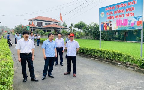 Đoàn công tác huyện Triệu Sơn thăm quan, học tập kinh nghiệm xây dựng nông thôn mới tại tỉnh Hà Tĩnh.