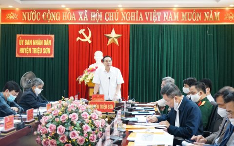 Phiên họp thường kỳ UBND huyện tháng 10/2021.