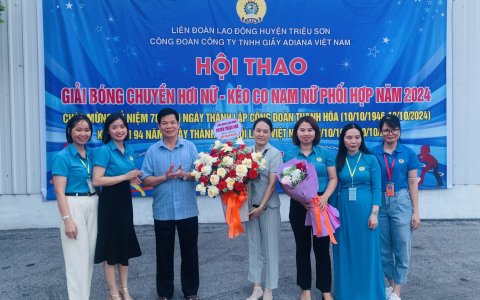 Công đoàn Công ty TNHH Giầy ADIANA Việt Nam, bế mạc Hội thao năm 2024.