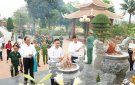 Huyện Triệu Sơn viếng nghĩa trang liệt sĩ nhân dịp Lễ công bố huyện đạt chuẩn nông thôn mới năm 2020 và đón nhận Huân chương lao động hạng Ba