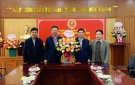 Đồng chí Bí thư Huyện ủy, Lê Văn Tuấn, chúc mừng Hội CCB huyện nhân kỷ niệm 33 năm ngày thành lập Hội CCB Việt Nam.