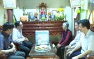 Chủ tịch UBND huyện Vũ Đức Kính thăm, tặng quà Tết gia đình chính sách, các cơ sở thờ tự