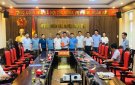 Đoàn công tác xã Quang Chiểu, huyện Mường Lát thăm và làm việc tại huyện Triệu Sơn.