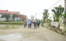 Chủ tịch UBND huyện Nguyễn Thành Luân thăm và làm việc tại xã Tiến Nông