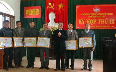 Ủy ban MTTQ Việt Nam huyện Triệu Sơn tổ chức kỳ họp thứ IX
