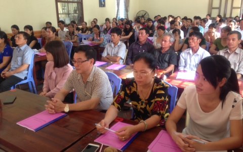 Trung Tâm Y tế huyện tổ chức hội nghị tập huấn về công tác ATTP năm 2018 trên địa bàn huyện.