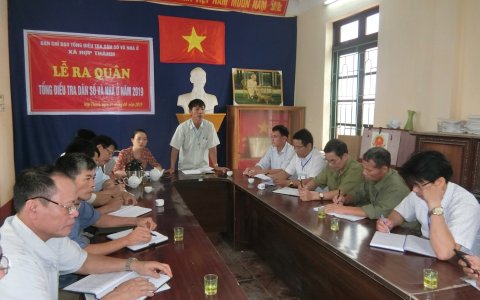 Xã Hợp Thành bước vào thực hiện Tổng điều tra dân số và nhà ở năm 2019.