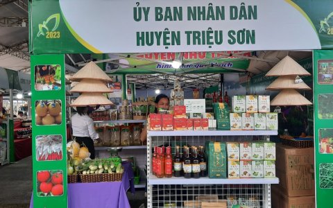 Huyện Triệu Sơn tham gia trưng bày, giới thiệu sản phẩm nông sản, thực phẩm an toàn, tỉnh Thanh Hoá năm 2023