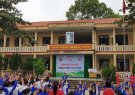 Huyện đoàn Triệu Sơn triển khai thực hiện chương trình tuyên truyền an toàn giao thông cho học sinh các trường học.