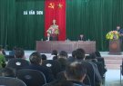 Hội nghị Tiếp xúc, đối thoại với nhân dân xã Vân Sơn về các nội dung liên quan đến việc vận hành chạy thử Nhà máy sản xuất Ferocrom Nam Việt