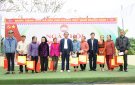 Đồng chí PBT Thường trực Huyện ủy, Chủ tịch HĐND huyện dự ngày hội Đại đoàn kết tại thôn 3 xã Minh Sơn.