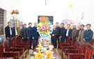 Phó Chủ tịch UBND huyện Lê Quang Trung chúc mừng Giáo xứ Cổ Định 
