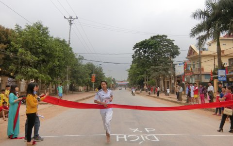 Giải việt dã huyện Triệu Sơn lần thứ XVIII, phát động ngày chạy Olympic vì sức khỏe toàn dân.