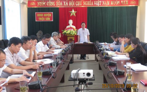 Hội đồng phối hợp phổ biến, giáo dục pháp luật tỉnh đã có buổi làm việc tại huyện Triệu Sơn