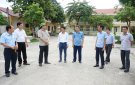 Đồng chí Chủ tịch UBND huyện Vũ Đức Kính làm việc tại xã Xuân Thịnh về tiến độ xây dựng xã NTM nâng cao năm 2022.