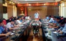 UBND huyện tổ chức hội nghị giao ban tiến độ cung cấp nước sạch tập trung đến các xã, thị trấn năm 2024 trên địa bàn huyện  