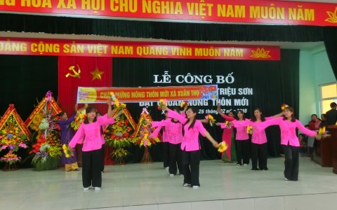 Lễ công bố xã Xuân Thọ đạt chuẩn nông thôn mới.
