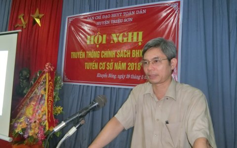 Hội nghị truyền thông chính sách bảo hiểm xã hội, bảo hiểm y tế tuyến cơ sở tại xã Khuyến Nông