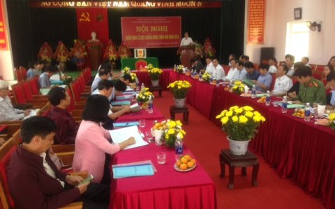 Hội nghị thẩm định xã chuẩn NTM tại xã Tân Ninh