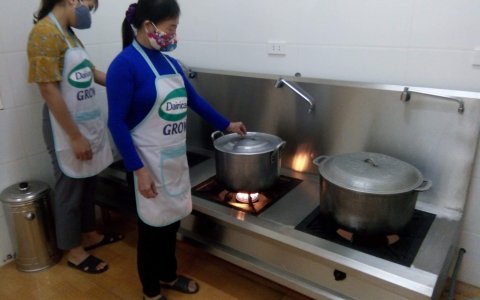 Trường Mần Non xã Thọ Phú với công tác nâng cao chất lượng VSATTP trong trường học.