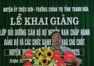Khai giảng lớp bồi dưỡng cán bộ dự nguồn BCH Đảng bộ và các chức danh lãnh đạo chủ chốt huyện Triệu Sơn, nhiệm kỳ 2020-2025.