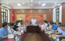 Hội nghị giao ban giữa Thường trực Huyện ủy với MTTQ và các đoàn thể chính trị - xã hội huyện
